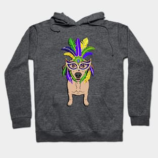 Mardi Gras Funny Labrador Retriever Dog Hoodie